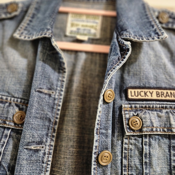 Vintage Lucky Brand Outdoors Division Denim Utility Jacket - Picture 4 of 10